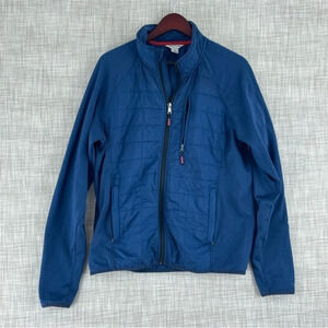 Orvis Mens Size M full zip jacket blue